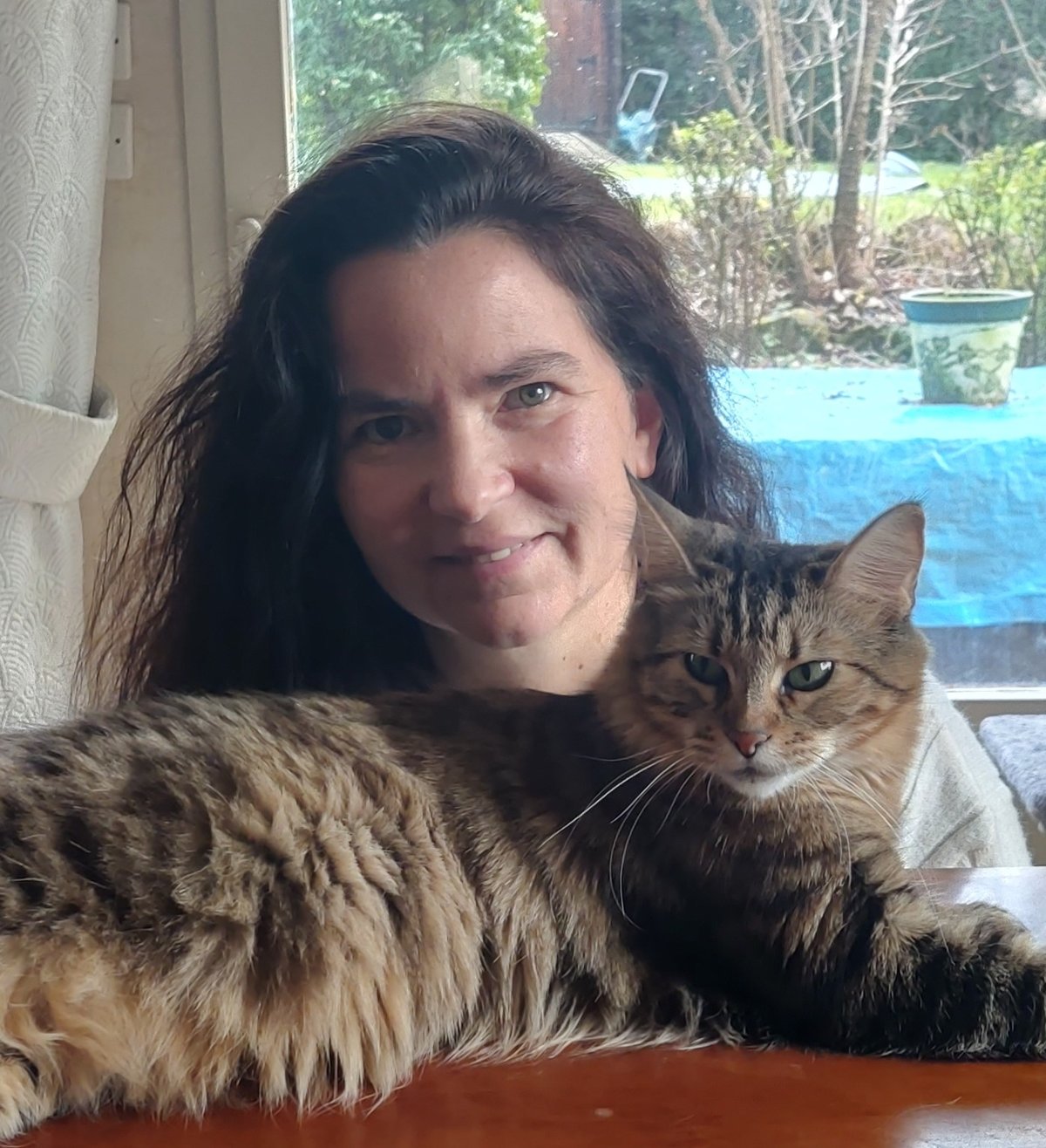 Valérie et sa chatte Nalah